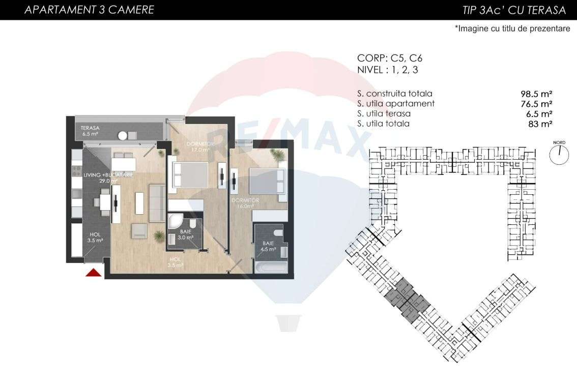 Apartamente de 3 camere de vanzare in zona Chitila - Imagine principală: 5/18