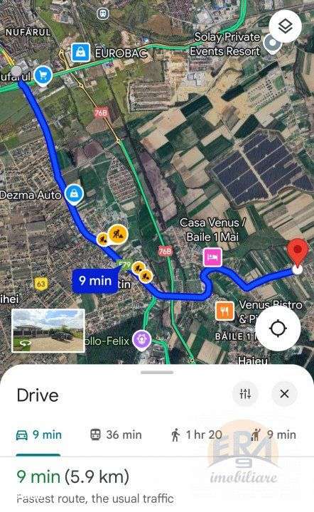 Oportunitate - Teren intravilan – 5972 mp – Rontau, Baile 1 Mai - Imagine principală: 2/5