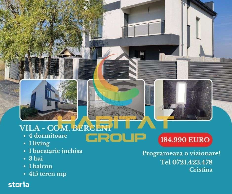 Vila cu etaj / 5 camere / com. Berceni / Comision 0% - Imagine principală: 4/9
