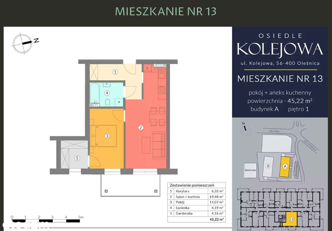 Oleśnica centrum - Osiedle Kolejowa | M73