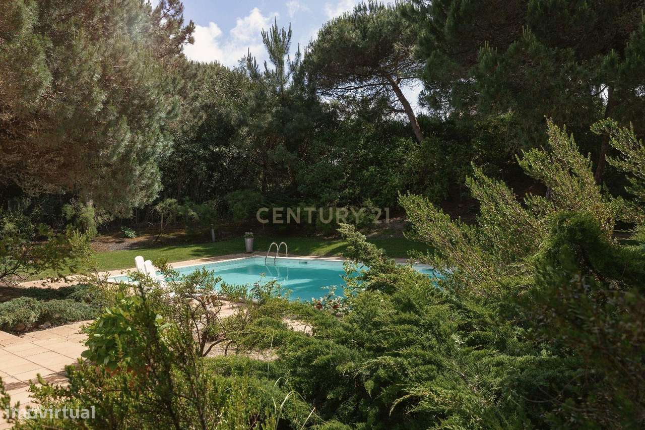 Vila T6 com piscina com área de terreno de 2895 m² na Praia d'el Rey - Grande imagem: 5/36