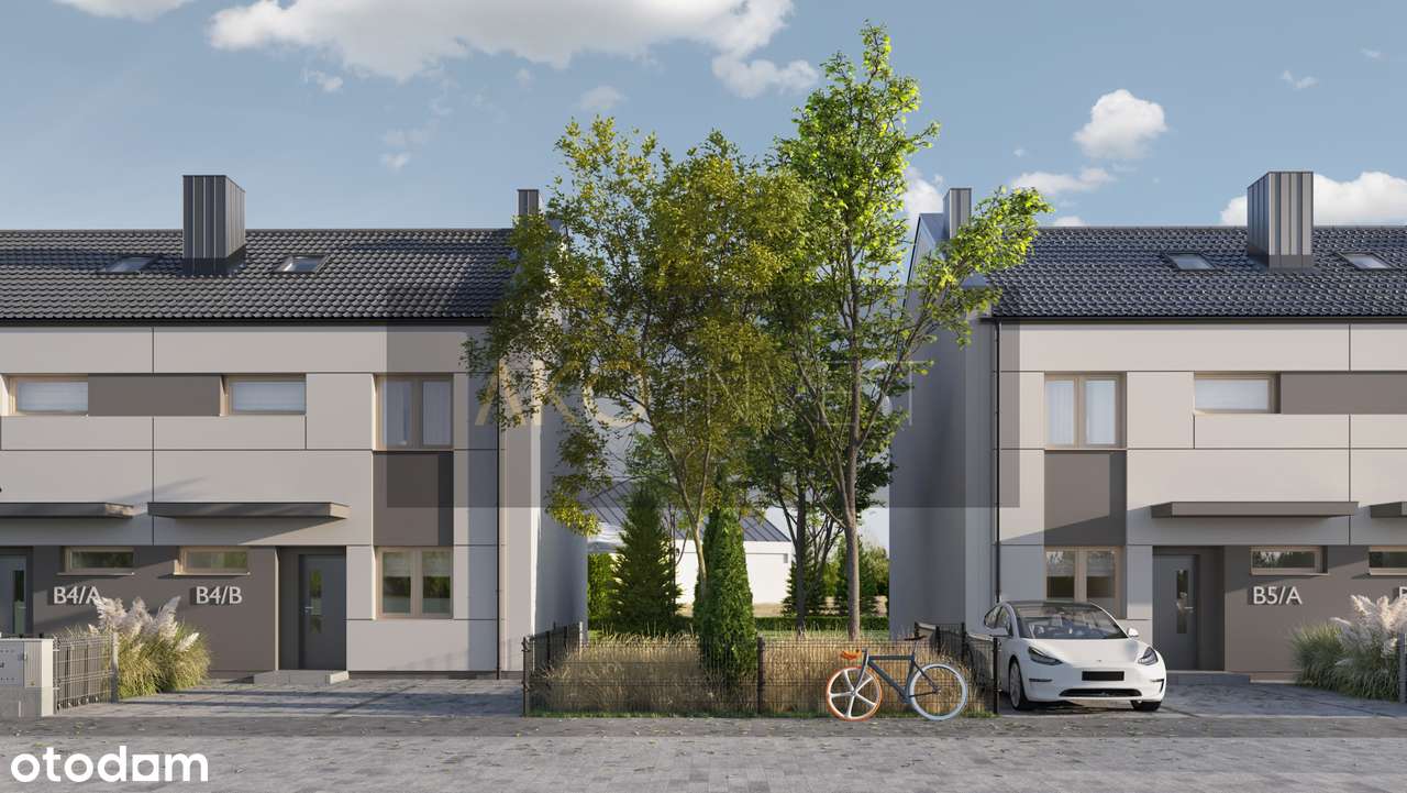 !HIT!4 pokoje w zab. szeregowej-94m2 z ogrodem i miejscami postojowymi - Pełny obrazek: 5/9