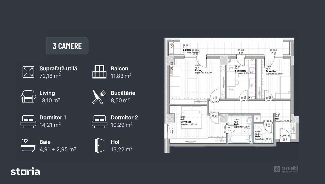 Imobil nou 2025 | finisaje premium | 3 camere decomandat | parcare - Imagine principală: 2/3