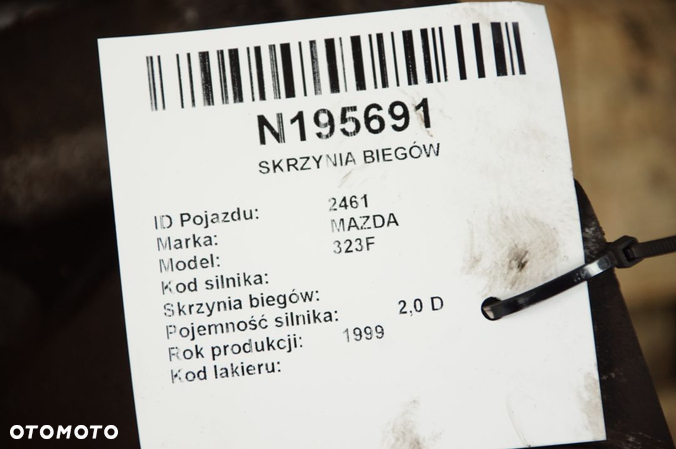 SKRZYNIA BIEGÓW MAZDA 323F RF4F - 1