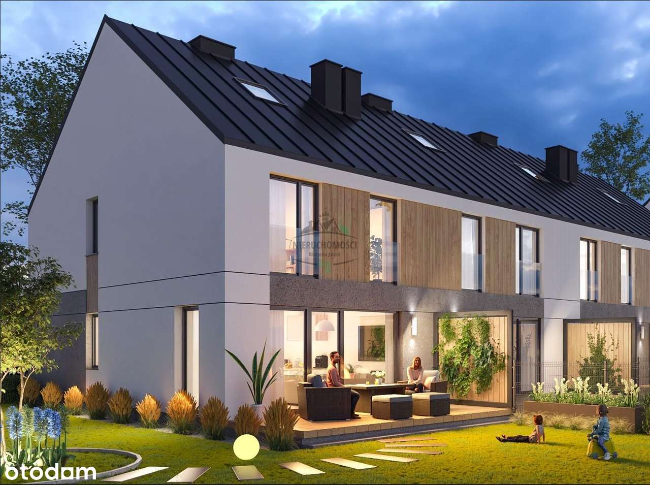 114m2+ 28m2 poddasza,  mały ogród,  brak skosów, Mędłów.-0