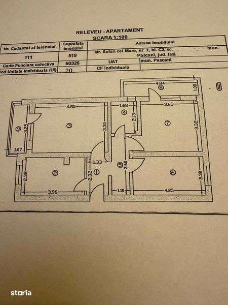 Apartament 3 camere, 70mp, vanzare, ultracental - Imagine principală: 5/6
