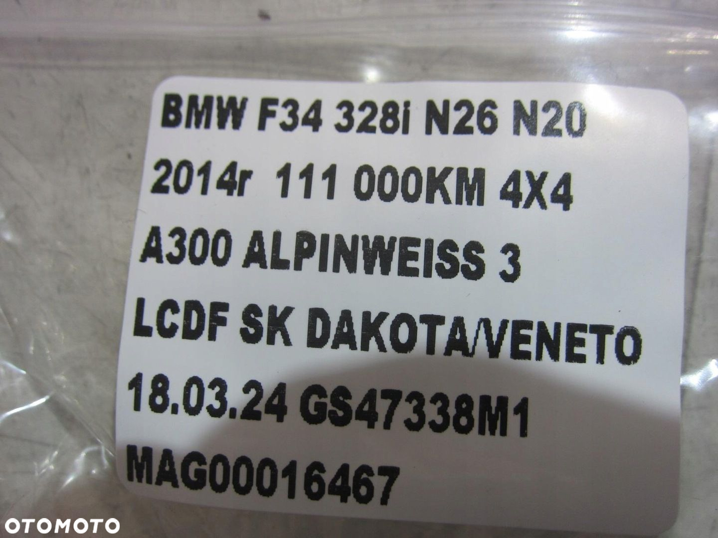 BMW 3 F34 F22 F30 F80 CZUJNIK UDERZENIA PRZÓD USA 9196042 65779196042 - 5