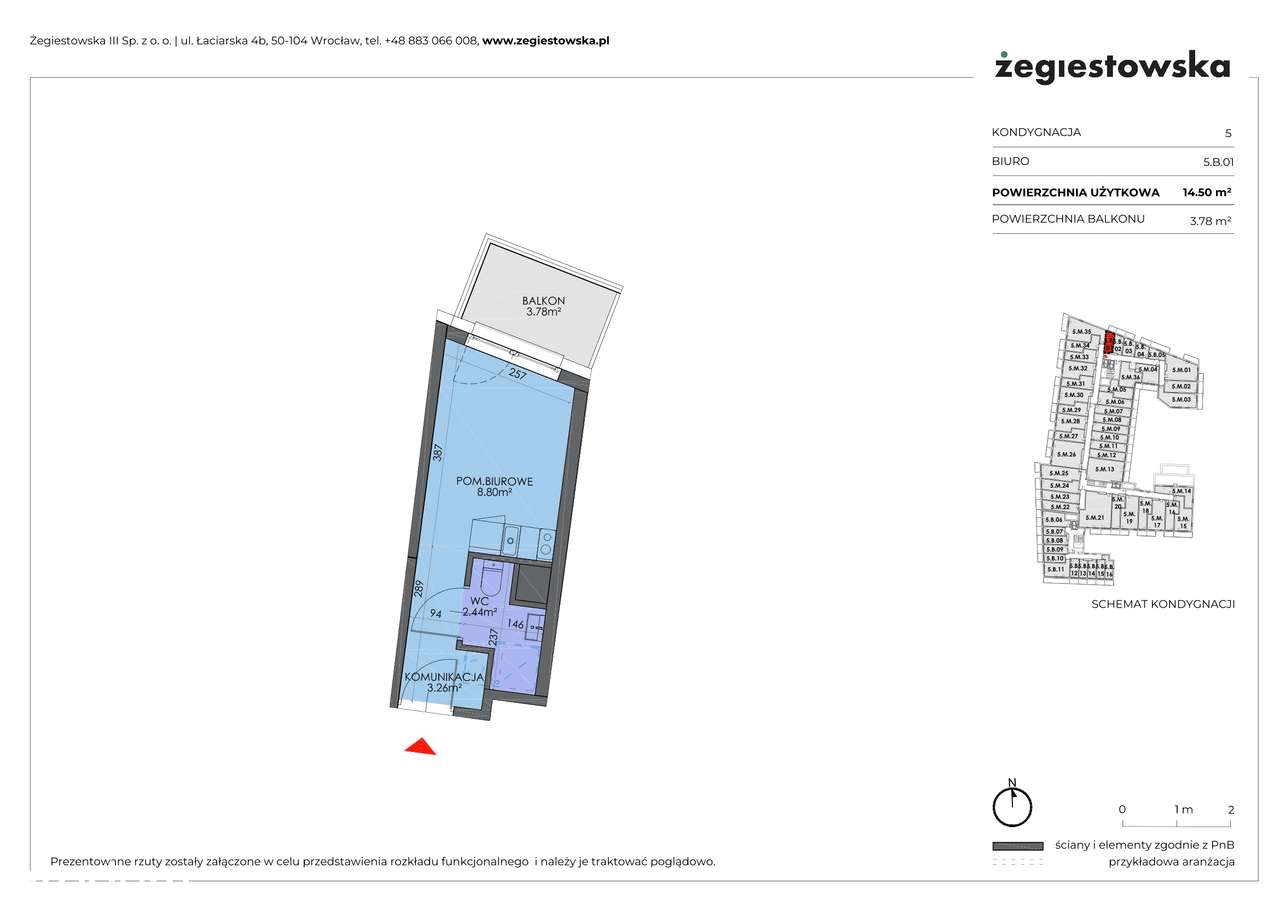 Żegiestowska | mieszkanie 1-pok. | 5.B.01 - Pełny obrazek: 2/7