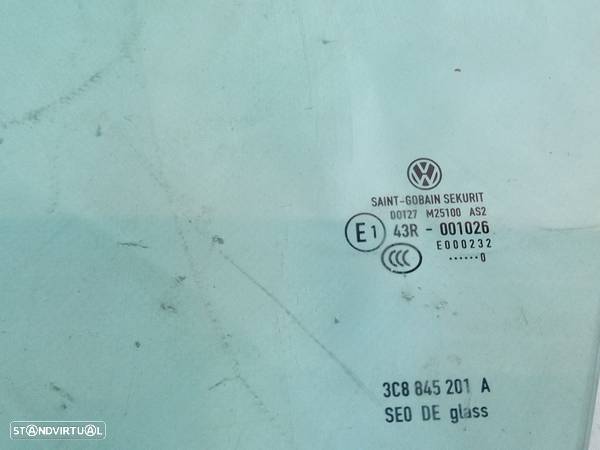 Vidro Porta Frente Esquerdo Volkswagen Passat Cc (357) - 2