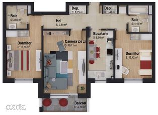 Apartament cu 3 camere by CASA NOBEL Brașov