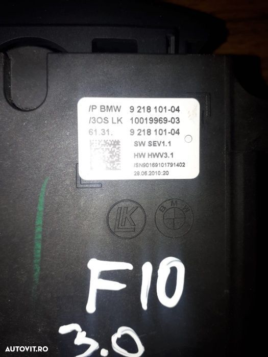 Joystick schimbator Bmw f10 f11 f01 f02 f07 intact garantie - 1