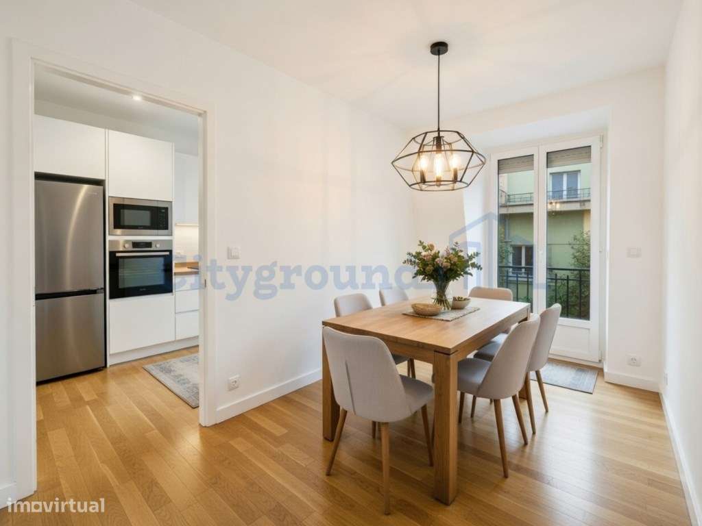 Apartamento T2 com varanda e vista de cidade - totalmente renovado - Grande imagem: 2/14