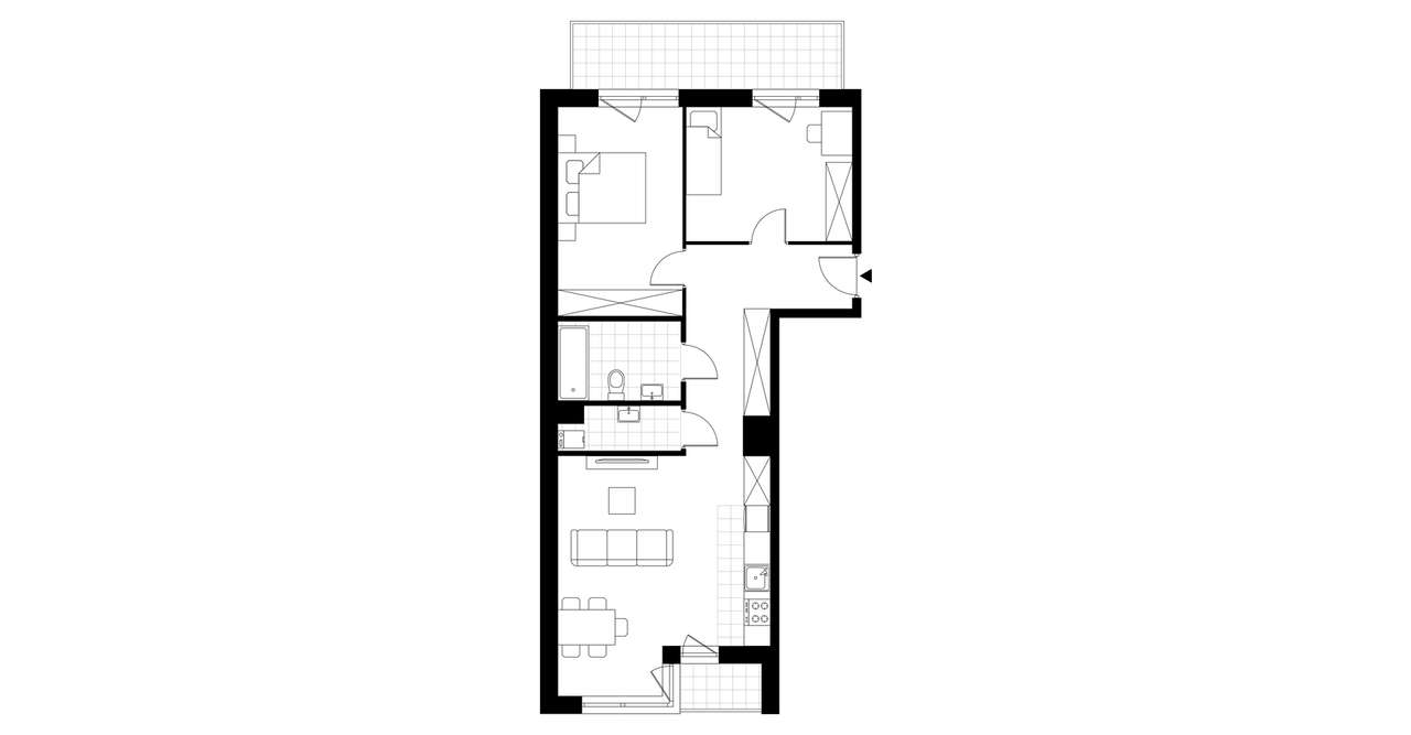 3-pokojowe mieszkanie 66m2 + balkon Bez Prowizji - Pełny obrazek: 3/8
