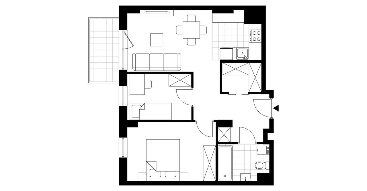 3-pokojowe mieszkanie 52m2 Bez Pośredników - Pełny obrazek: 3/8