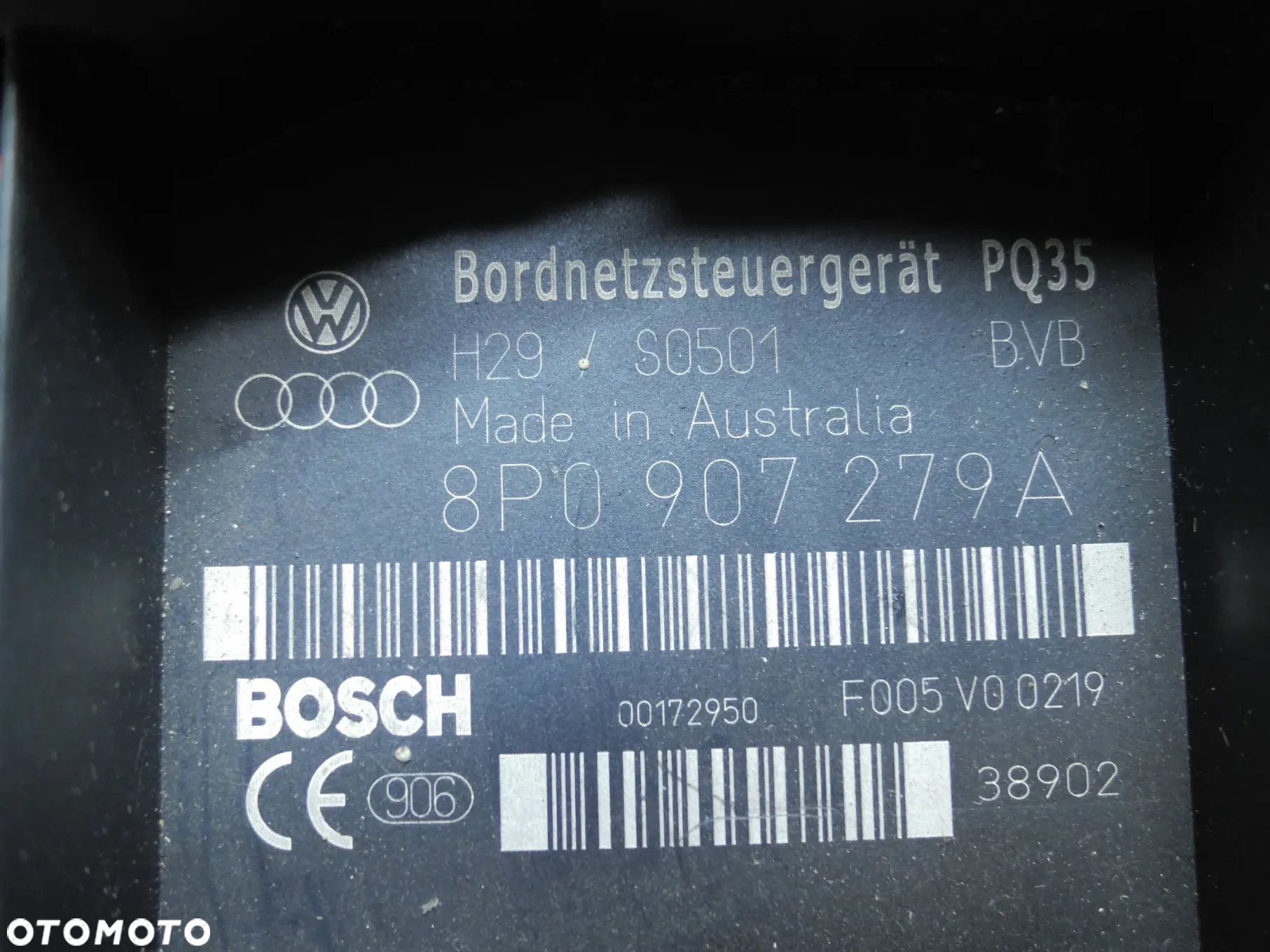 VW AUDI SEAT  SKRZYNKA MODUŁ KOMFORTU 8P0907279A - 2