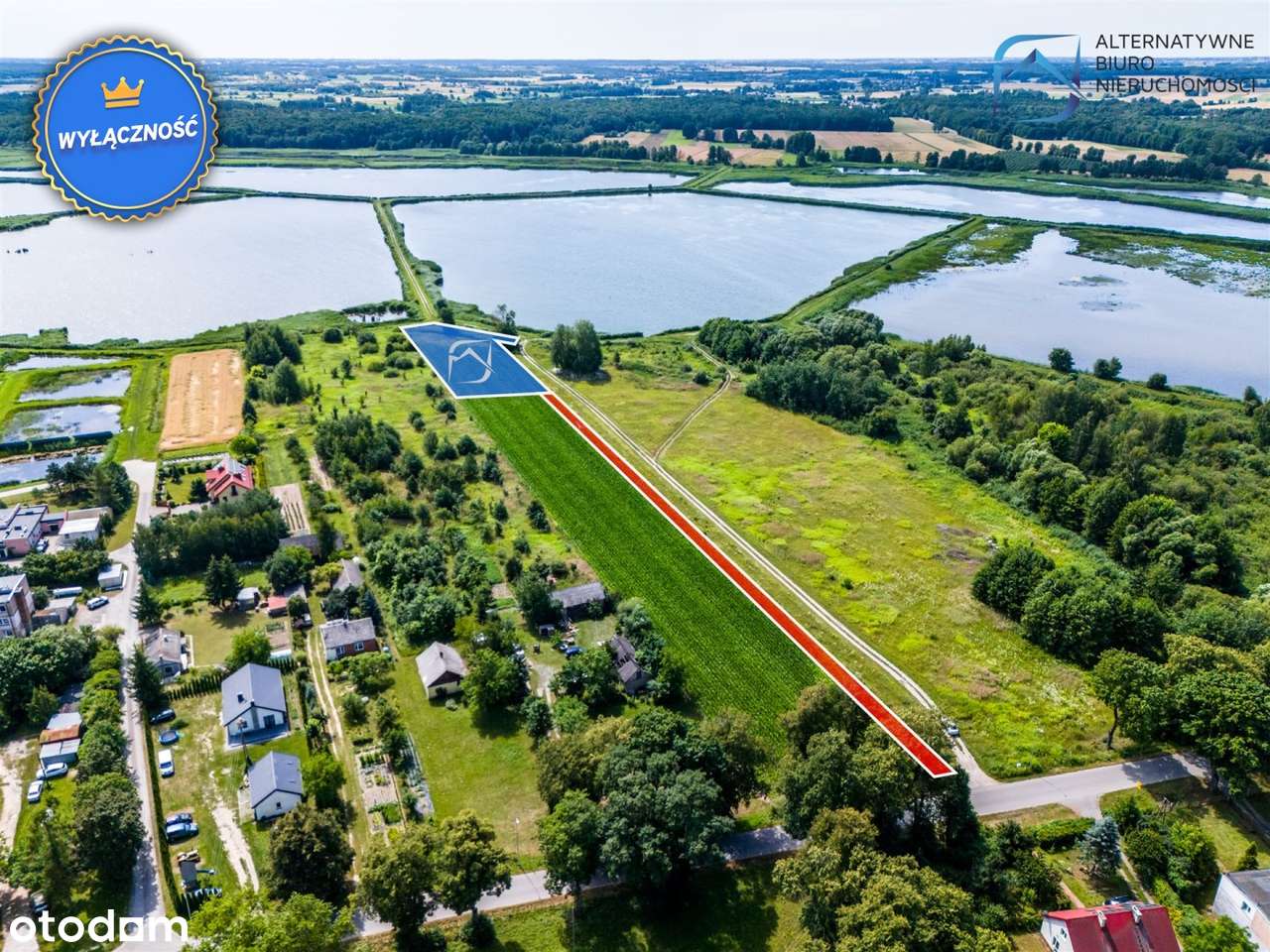 Działka z widokiem na stawy w Samoklęskach - Pełny obrazek: 4/15