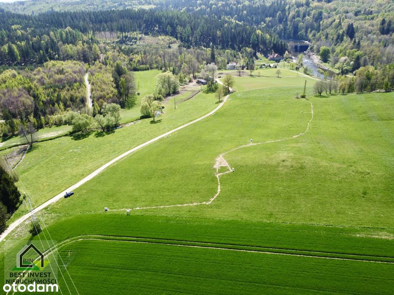Budowlana, widokowa, z prądem i wodą Siedlęcin, bez pcc! - Pełny obrazek: 4/16