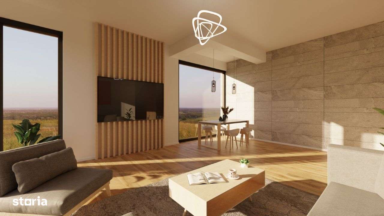 Casa cuplata cu panorama spre aeroport si oras-11