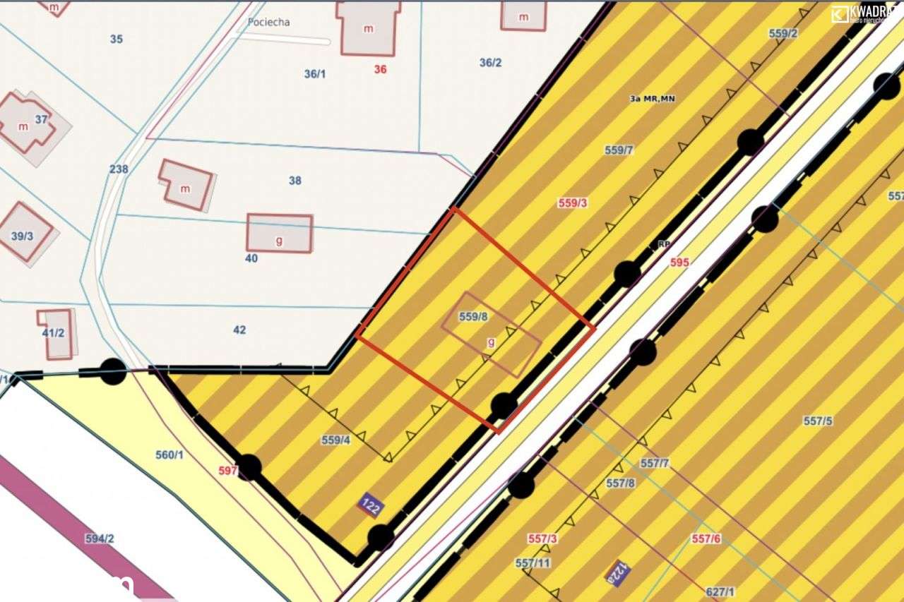 Działka budowlana Piotrowice Wielkie, stodoła do r - Pełny obrazek: 5/8