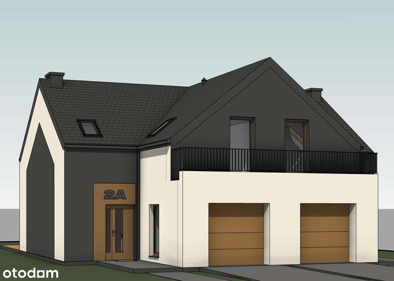 Nowoczesny energooszczędny dom w zabudowie bliżniaczej z garażem - Pełny obrazek: 5/14