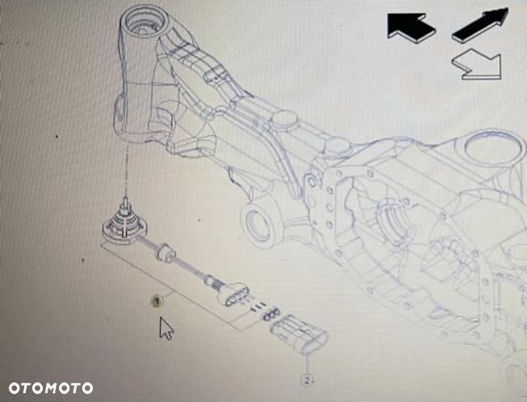 CLAAS 00 1155 637 0/Claas-czujnik przedniej napędowej osi kierowanej/Claas Axion 870-810 stage 4 - 1