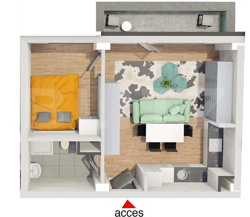 Comision 0!Apartament 2 camere, confort sporit,Bloc Nou,Petrom Calea B - Imagine principală: 2/12