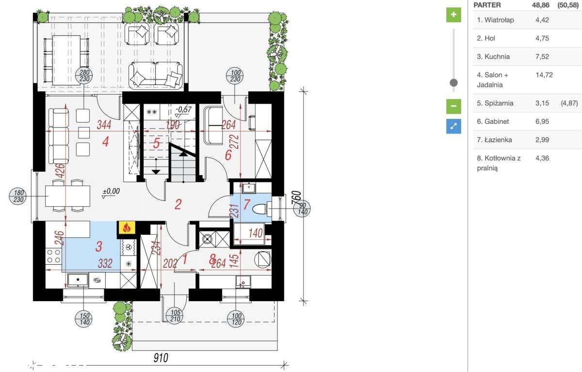 Dom w stanie deweloperskim na kameralnej działce-18