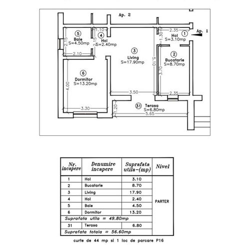 Giroc - Ap de 2 cam - Su:87mp - Centrala proprie - Finisaje premium-9