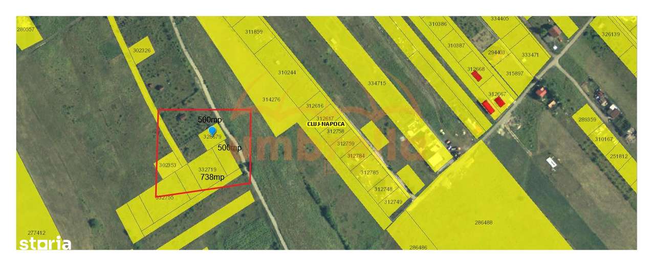 Teren de vanzare extravilan,  Valea Chintaului ! Parcele 500m² - Imagine principală: 1/4