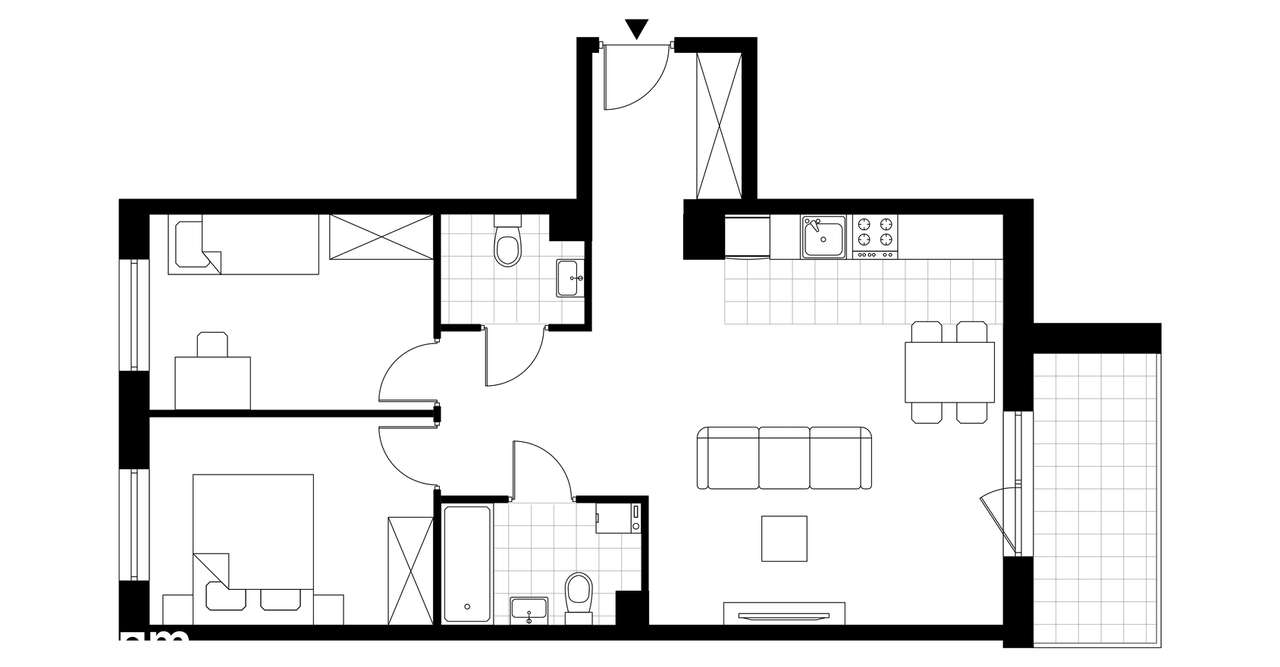 3-pokojowe mieszkanie 63m2 + balkon - Pełny obrazek: 4/9