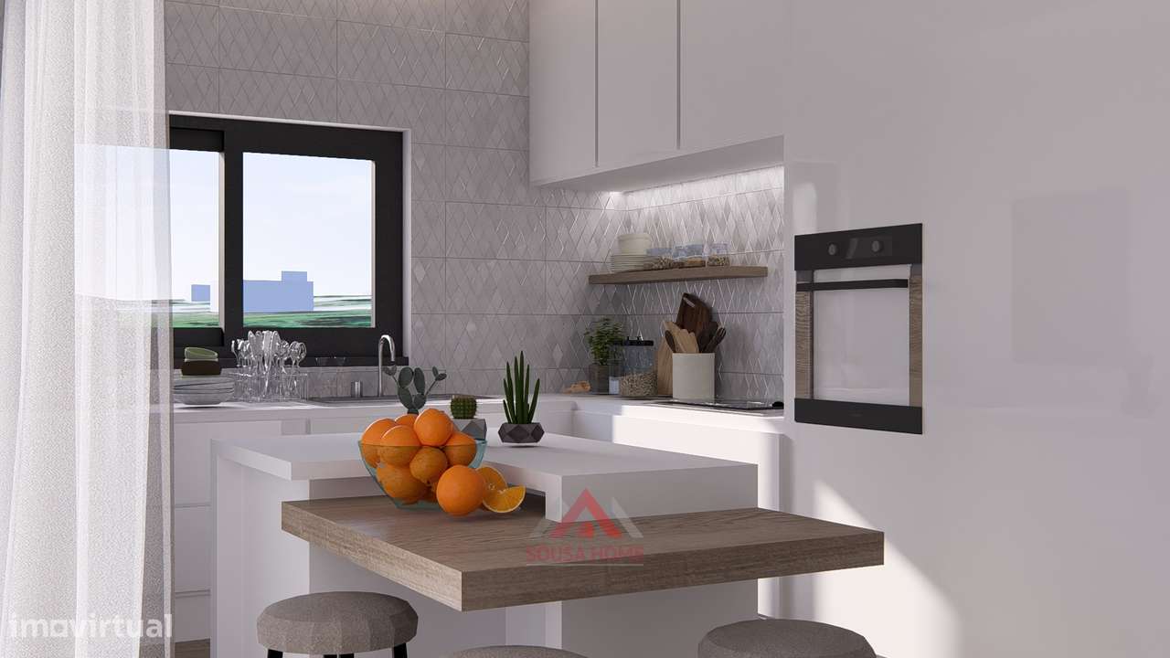 Apartamento T3 - Terraço c/ churrasqueira / Garagem-14