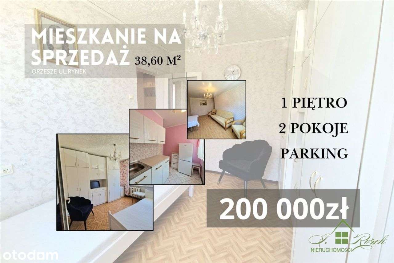 Mieszkanie 38,60m2 2 pokojowe 1 piętro Orzesze