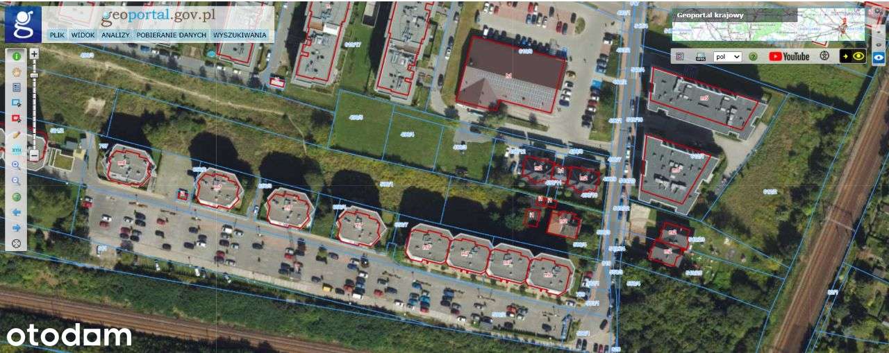 Działka Żabiniec-usługowa oraz w części rekreacyjno - sportowa. 50 ar-3