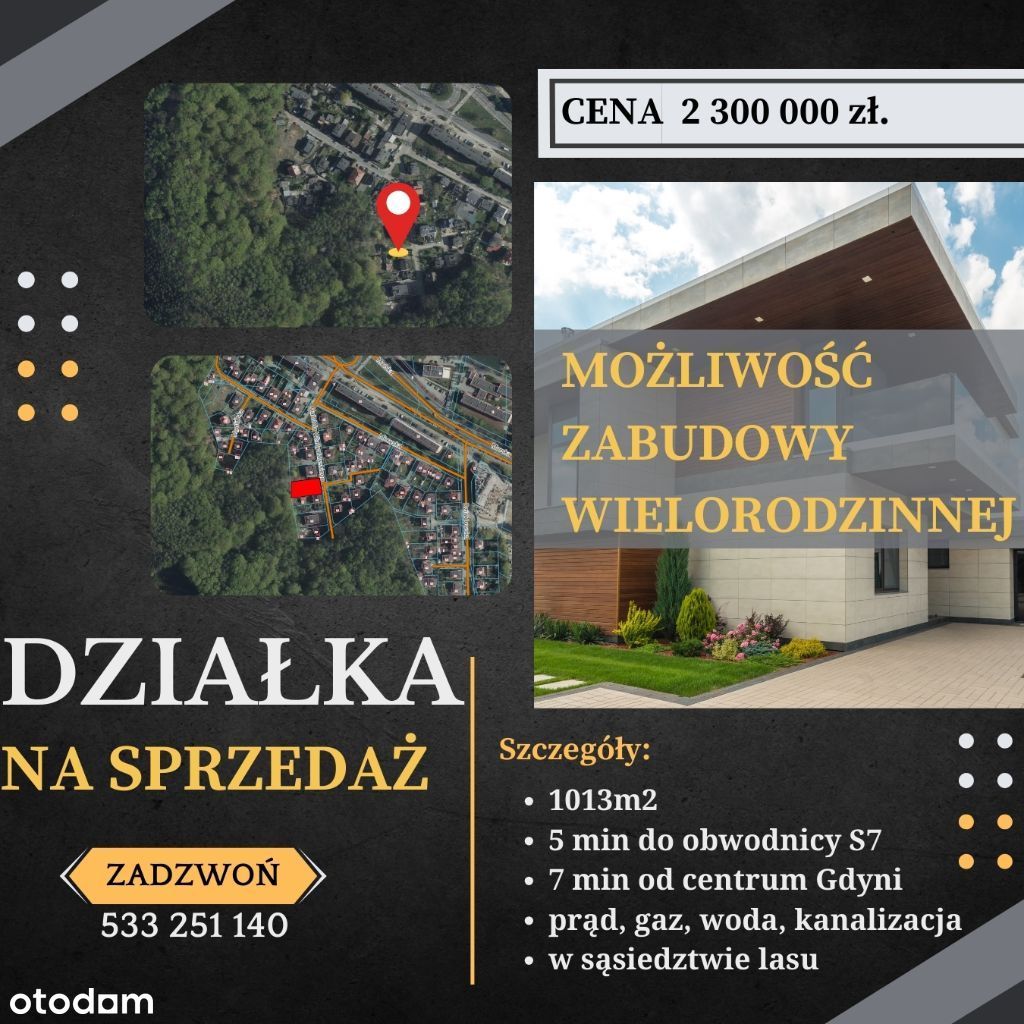 Gdynia – działka pod zabudowę wielorodzinną