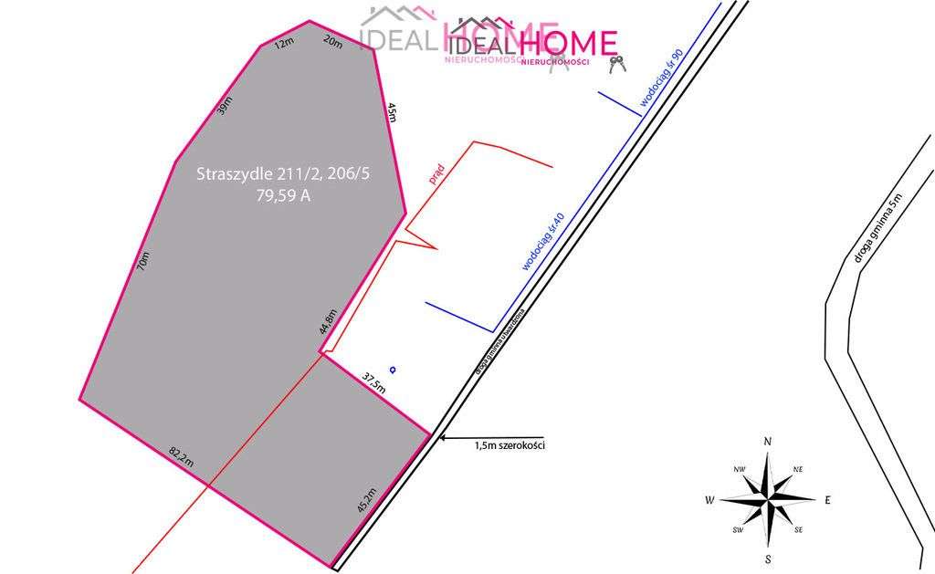 Działka na sprzedaż 79,59A- Straszydle - Pełny obrazek: 5/12