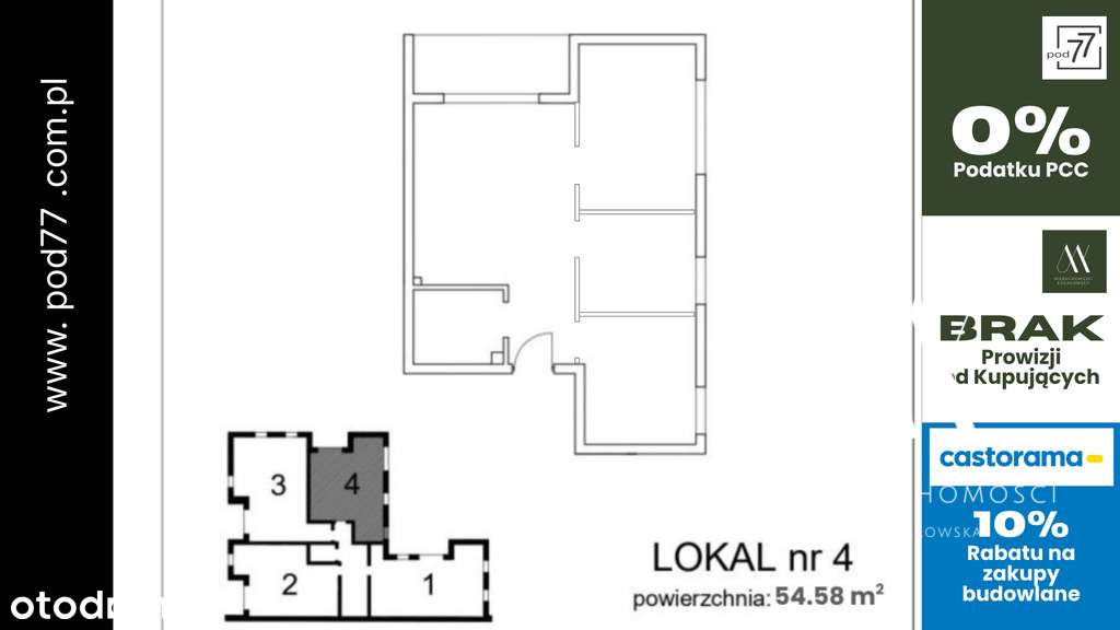 Nowe mieszkanie 54m² na Bugaju | Apartamenty Pod77 - Pełny obrazek: 5/9