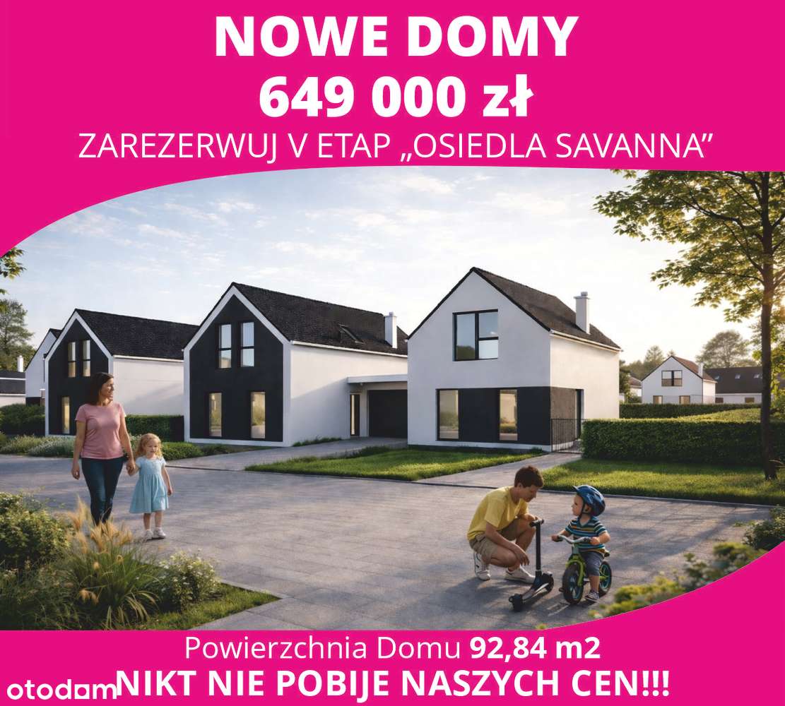 NOWOŚĆ 2026 EUROHOME Osiedle Savanna V Etap - 2 z 9 DOMÓW!!!