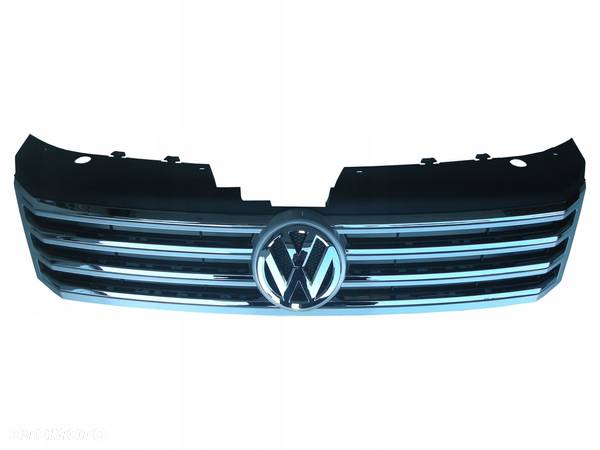 VW PASSAT B7 3AA SREBRNY GRILL ATRAPA LOGO SILVER - 1