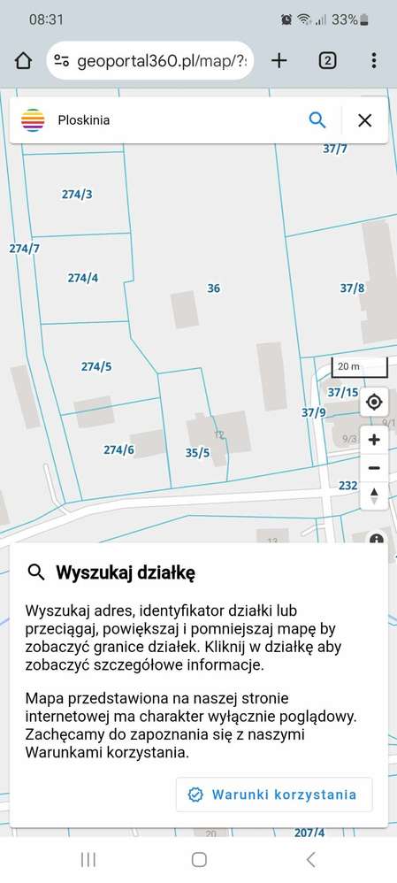 Działka z wydanymi warunkami zabudowy !!!