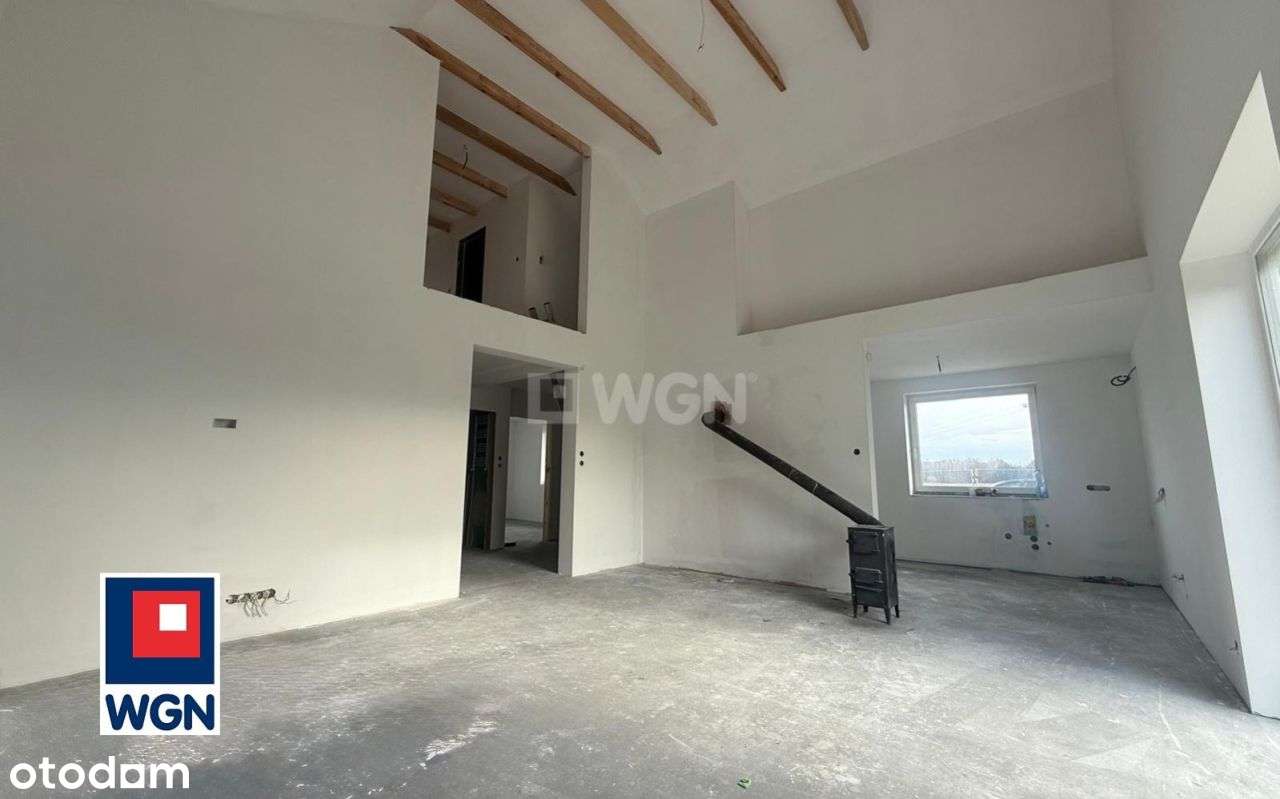 Dom szkieletowy z antresolą, przestrzeń, zieleń, cisza-4