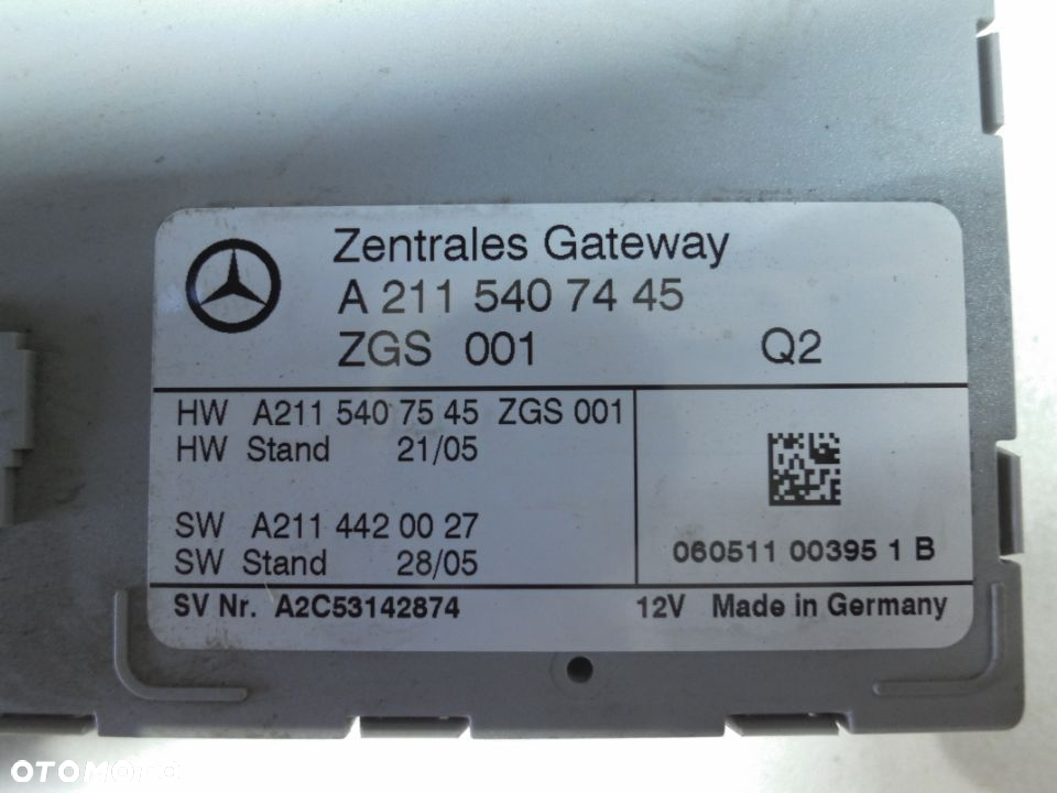 ZESTAW STARTOWY KOMPUTER Mercedes W211 3.0 CDI Numer katalogowy części A6421508478 - 2