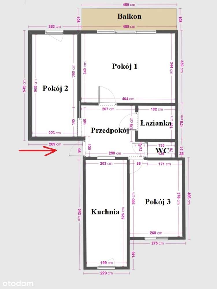 3 Pokoje | 1. Piętro | Balkon | Idealne dla Rodziny | Malbork Południe-17