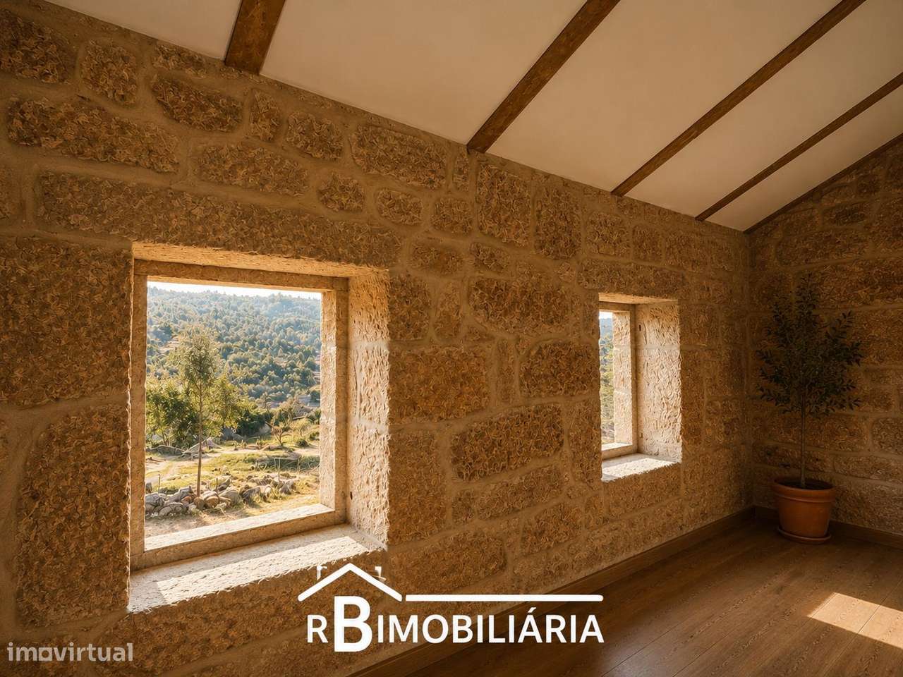 Moradia V2 em Pedra com Vista sobre a Albufeira de Ribeiradio – Sejães-12