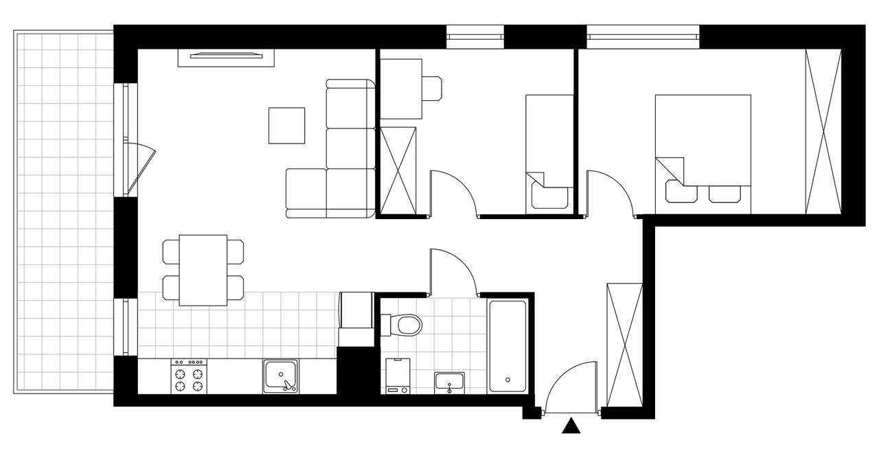 3-pokojowe mieszkanie 56m2 + balkon Bez Prowizji - Pełny obrazek: 3/8