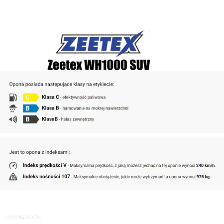 OPONA ZIMOWA ZEETEX WH1000 SUV 235/60R18 XL - 4