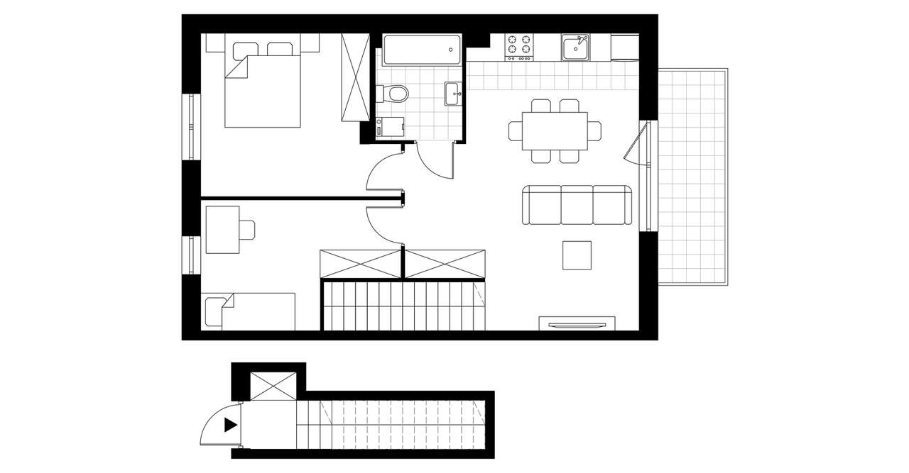 3-pokojowe mieszkanie 58m2 + balkon Bez Prowizji - Pełny obrazek: 3/8