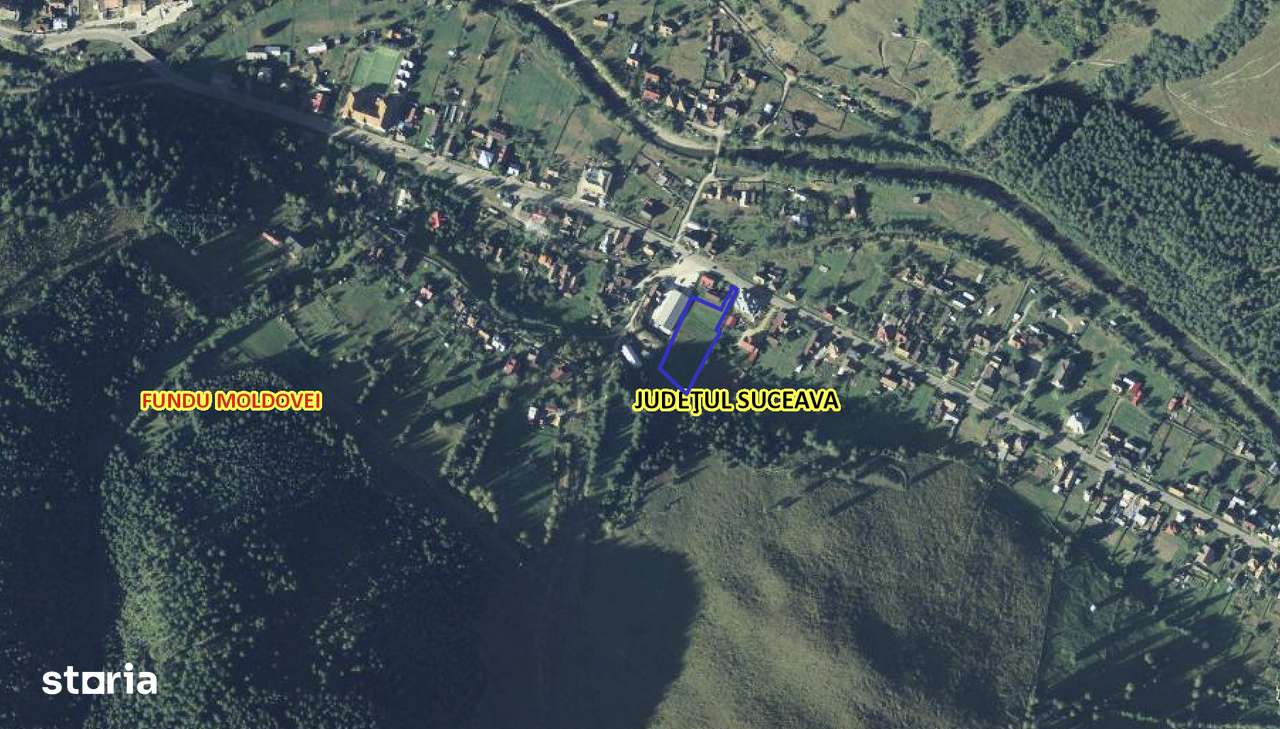 Teren lângă PROFI Fundu Moldovei, acces din județean-7