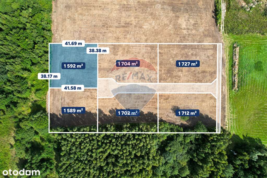 Działka budowlana 1592 m²: Koszalin Łabusz  94/23 - Pełny obrazek: 2/14