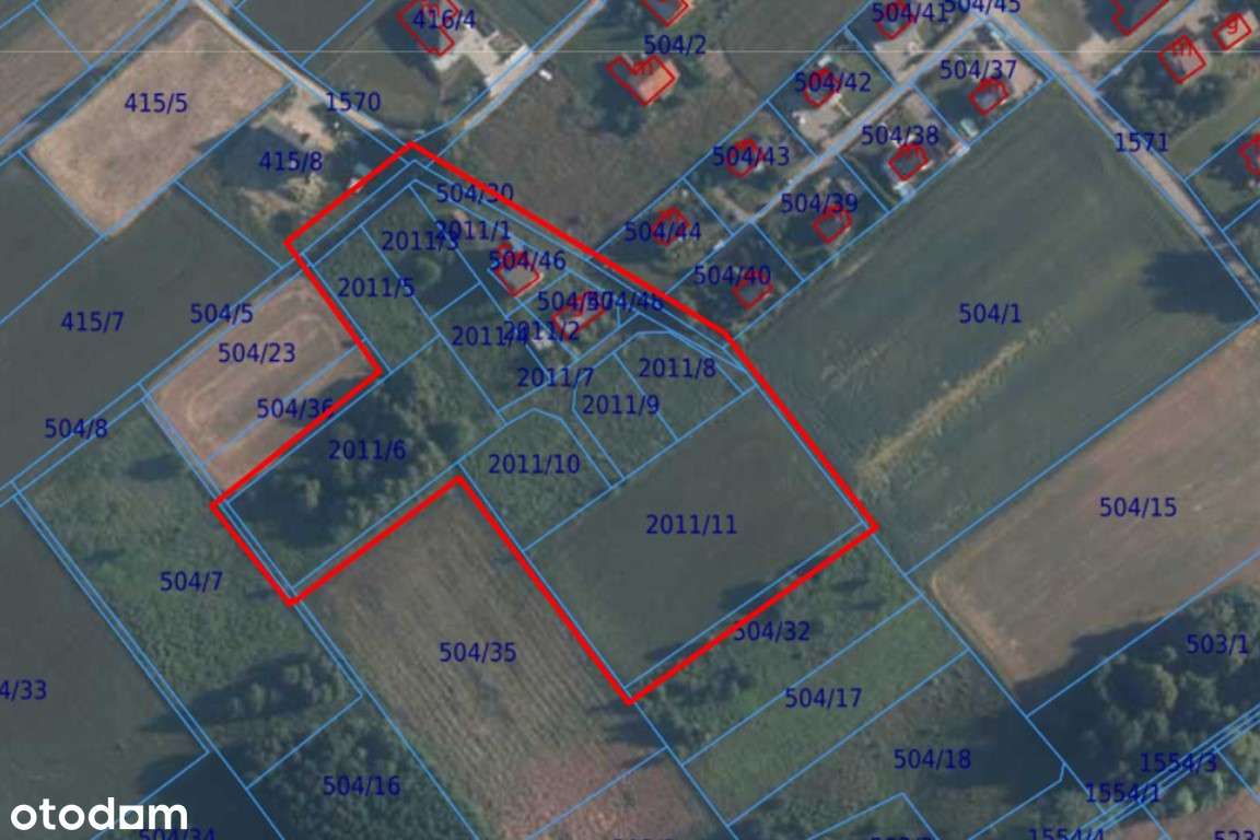 PnB, media, PUM 4864 m² – 1,59ha pod 37 domów, Przytkowice, na wzgórzu-6