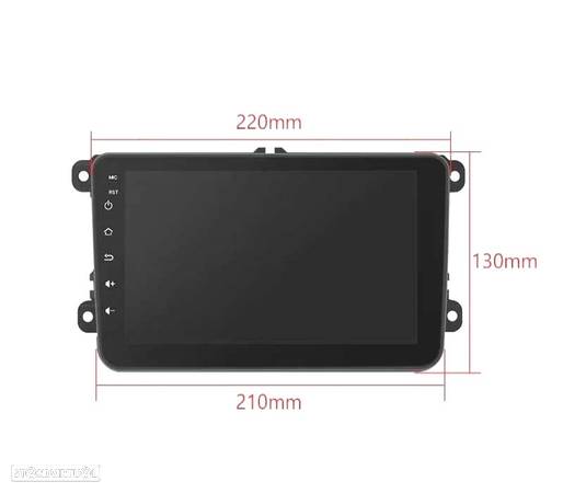 AUTO RADIO GPS VOLKSWAGEN VW PARA SEAT Y SKODA ANDROID 12 LCD 8" TÁCTIL - 4